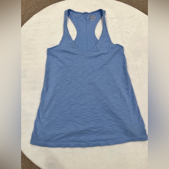 Lilly Pulitzer Tops - Lilly Pulitzer Luxletic Etta V-Neck Tank Top Pima Cotton Blue XS